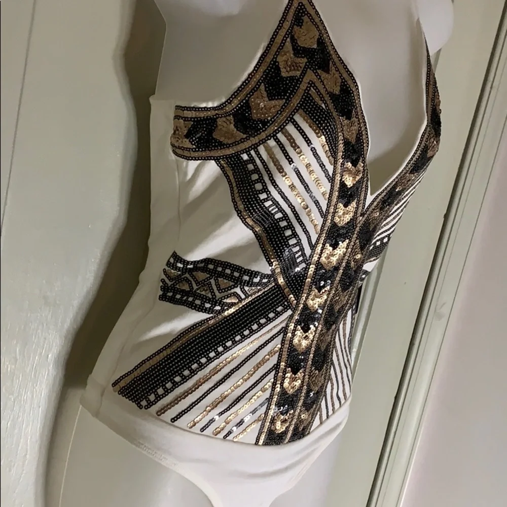 Express Sequined Body Suit - Picture 6 of 10